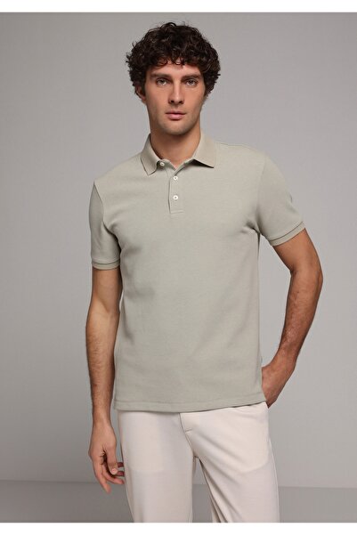 Colin's Regular Fit Polo Yaka Düz Erkek Yeşil Kısa Kol Tişört