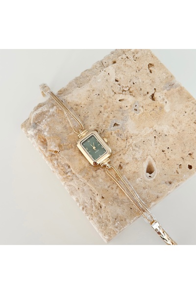 Vesce Atelier Timo Gold Saat Yeşil