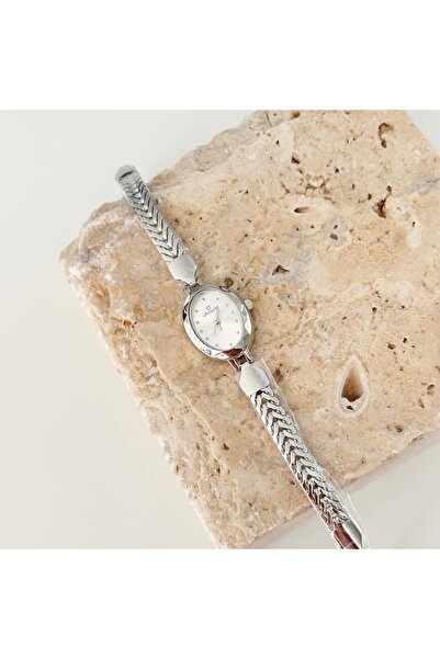 Vesce Atelier Pode Silver Watch White