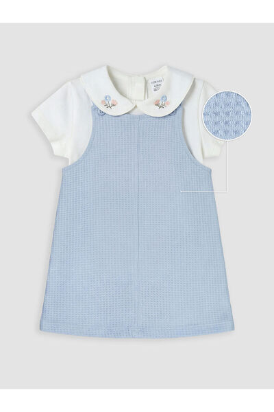 LC Waikiki Nevavm with a Difference of Opinion Lcw Baby Girl Salopet Dress an...