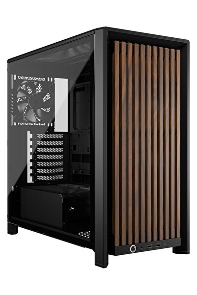 Corsair Carcasa FRAME 4000D WOOD RS Modular Mid Tower cu sticlă securizată