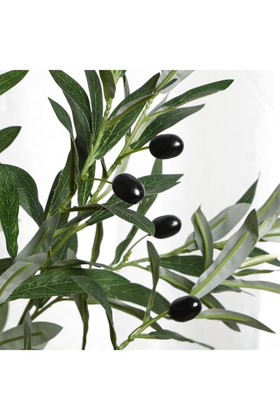 BESTONE 120/150/180cm Artificial Olive Tree, Lifelike Faux Potted Plant for Home Office Decor