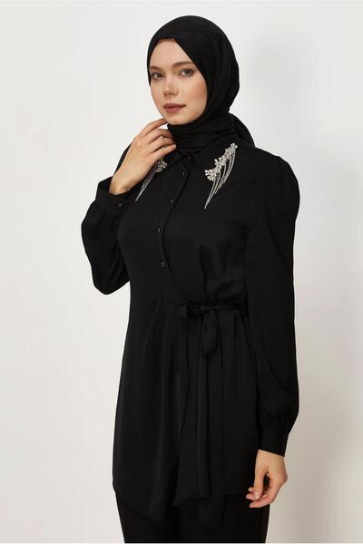 Alvina Τουνίκ με λεπτομέρειες από πέτρα και ζώνη 46585