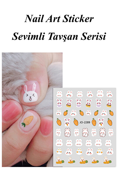Easy Beauty Nail Art Sticker Kendinden Yapışkanlı, Tırnak Süsleme, Tırnak Döv...