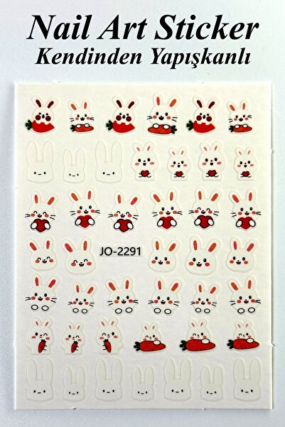 Easy Beauty Nail Art Sticker Kendinden Yapışkanlı, Tırnak Süsleme, Tırnak Döv...