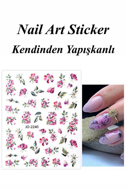 Easy Beauty Nail Art Sticker Kendinden Yapışkanlı, Tırnak Süsleme, Tırnak Döv...