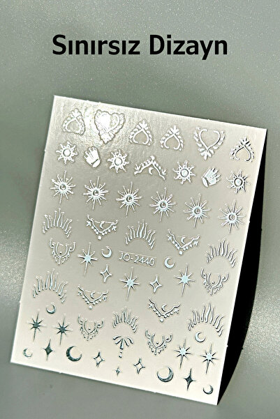 Easy Beauty Nail Art Sticker Kendinden Yapışkanlı, Tırnak Süsleme, Tırnak Döv...