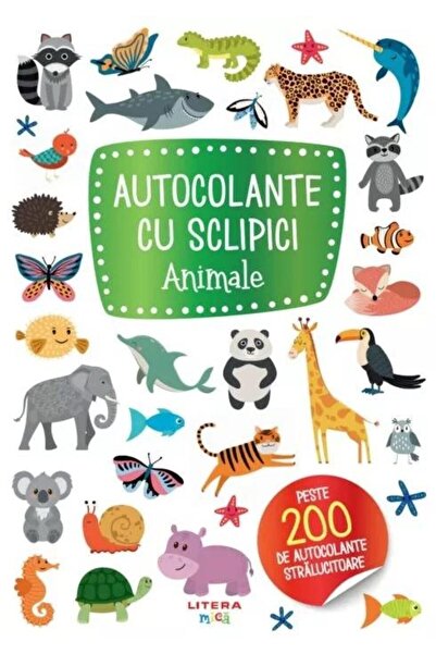 Editura Litera Autocolante cu sclipici. Animale
