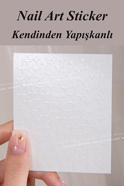 Easy Beauty Nail Art Sticker Kendinden Yapışkanlı, Tırnak Süsleme, Tırnak Döv...