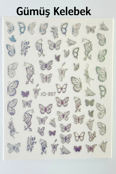 Easy Beauty Nail Art Sticker Kendinden Yapışkanlı, Tırnak Süsleme, Tırnak Döv...