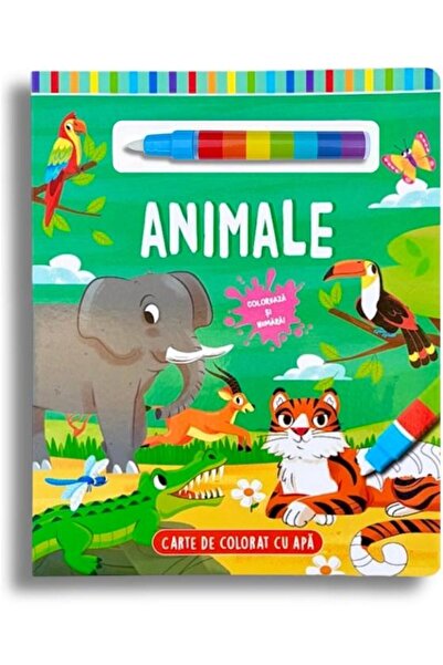 Editura Flamingo Junior Animale. Carte de colorat cu apa
