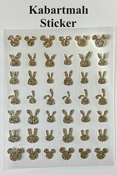 Easy Beauty Nail Art Sticker Kendinden Yapışkanlı, Tırnak Süsleme, Tırnak Döv...