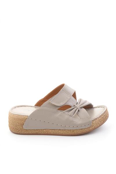 Bambi Γυναικείες παντόφλες από γνήσιο δέρμα βιζόν K04474000203