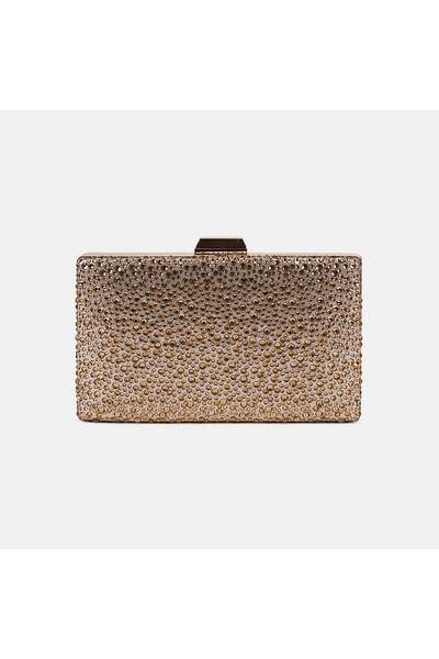 Desa Γυναικείο βραδινό φόρεμα με χρυσό κεντημένο με πέτρες λουράκι αλυσίδας κ...