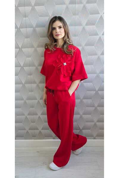 GLAMSI Καθημερινό σετ με σχέδια, με ρευστή και άνετη γραμμή.