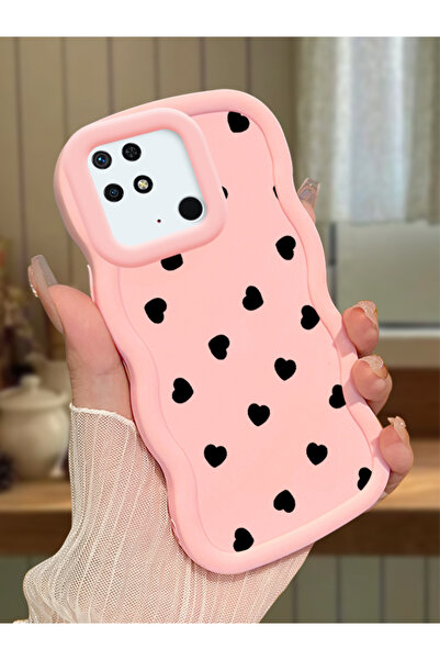 Hontinga Redmi 10C Uyumlu Darbeye Dayanıklı Basit Pembe Silikon Telefon Kılıf...