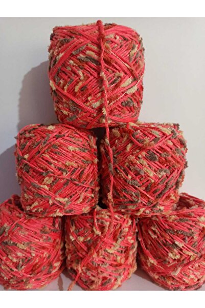 İPEK YÜN İPLİK DÜNYASI Βαμβακερό Ακρυλικό Νήμα Πλεξίματος (Κοραλί, Πομπόν) 10...