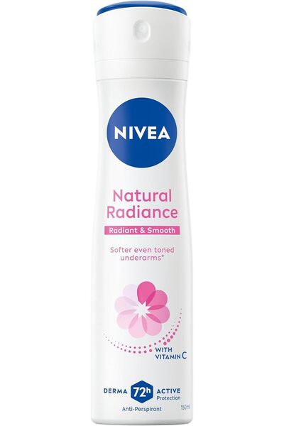 NIVEA Antiperspirant Spray for Women, 48h Protection, Natural Radiance, 150ml