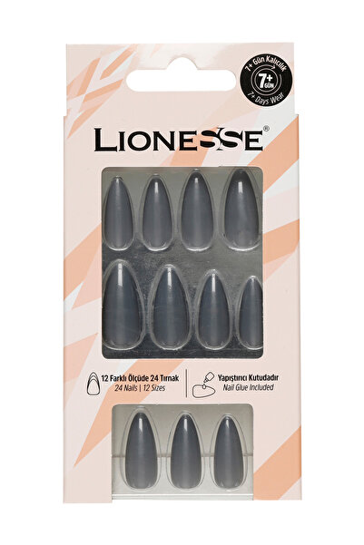 Lionesse Takma Tırnak 24’lü Set A-94 Metalik – 12 Farklı Ölçü | 7+ Gün Kalıcı...