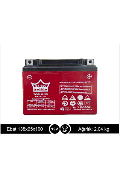 ORTEC 12V 6.5 AH CG AKÜ 12N6.5L-BS