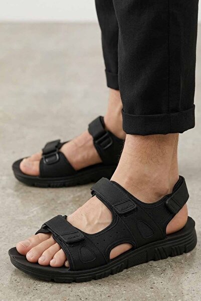 Kinetix Ανδρικά Μαύρα Ανατομικά Σανδάλια για Καθημερινή Χρήση, Παραλία και Πι...