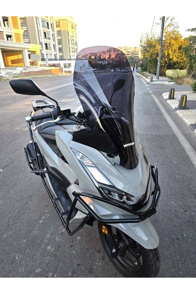 MOTOCAM Honda PCX Ön Cam 2021-2024 Model 65cm Siyah Renkli 4mm