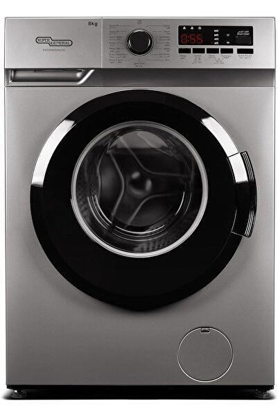 SUPER GENERAL 8kg Front Load W/M,Digital Display,Quick Wash & Silent Operatio...