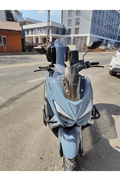 MOTOCAM Küba Chia 125 Ön Cam 2023-2026 Model 75cm Şeffaf Renkli 4mm UZUN