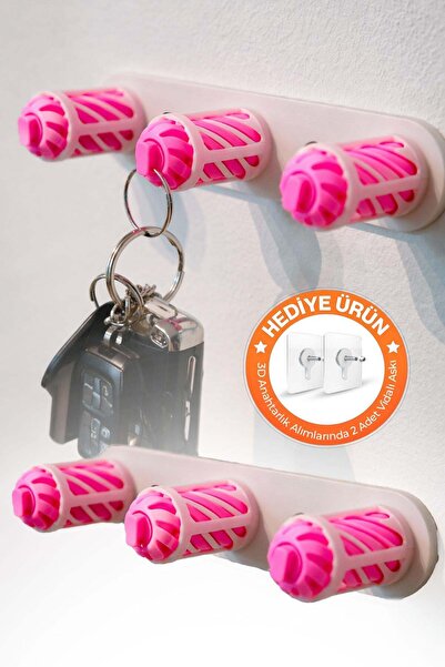 omilife Αυτοκόλλητη κρεμάστρα για μπρελόκ 3D εκτύπωσης, θήκη για κλειδιά τοίχ...