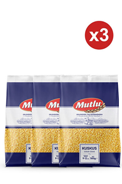 Mutlu x3 Κουσκούς 500γρ – Κουσκούς τύπου μανέσκου, γρήγορου ψησίματος