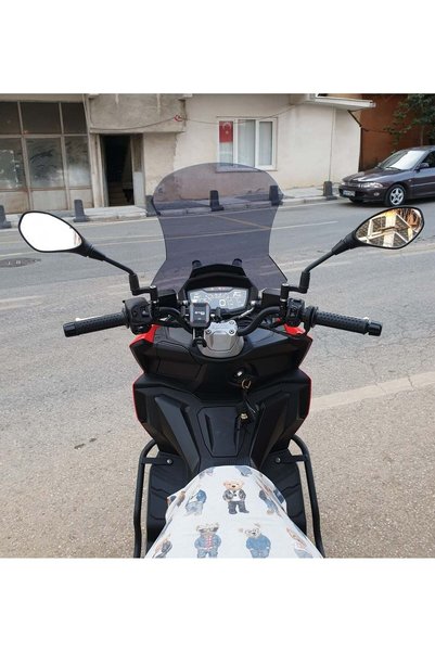 MOTOCAM Aprilia SR GT 200 Ön Cam 2021-2026 Model 58cm Füme Renkli 4mm