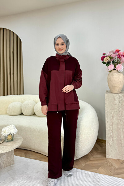 KARZEN Fiona İkili Takım Bordo