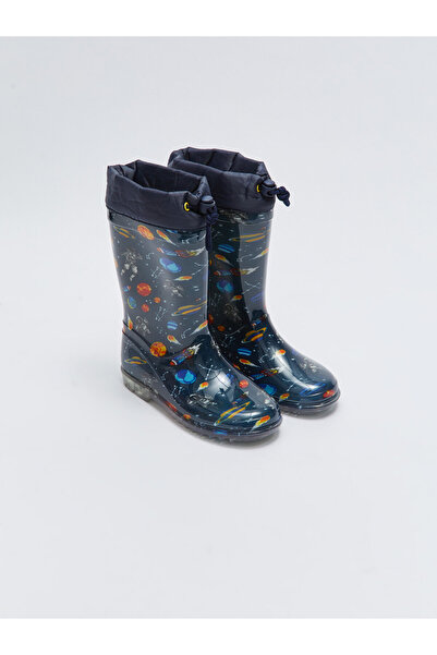 LC Waikiki Printed Buckled Boys Rain Boots