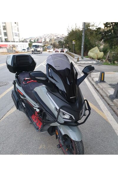 MOTOCAM Honda Forza 250 Ön Cam 2021-2026 Model 47cm Füme Renkli 4mm UZUN