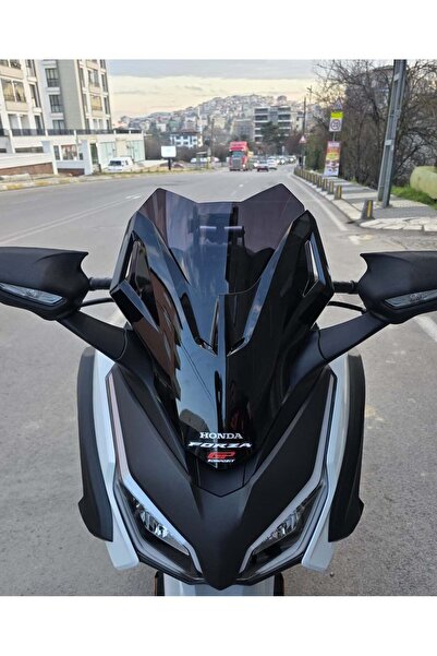 MOTOCAM Honda Forza 250 Ön Cam 2018-2020 Model 43cm Siyah Renkli 4mm