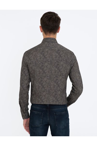 Pierre Cardin Cămașă kaki slim fit cu mânecă lungă 50228348-VR027