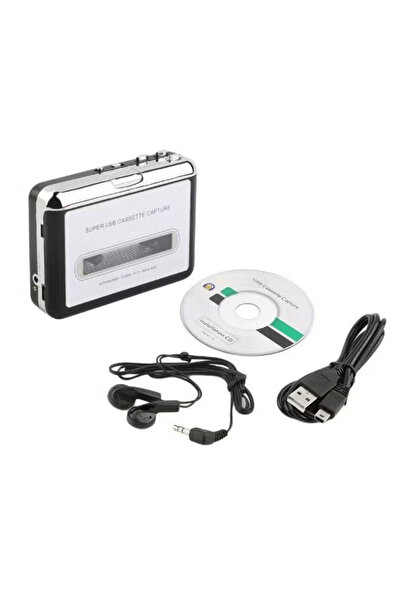 Other محول USB من الكاسيت إلى MP3، مشغل صوتي ZC432600 أسود/فضي