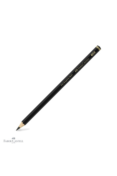 Faber Castell Creion grafit mat Faber-Castell Pitt 12B, ultra-mat, cu reflexi...
