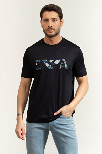 Emporio Armani Erkek Lacivert T-Shirt EM005278 AF13747-UB118