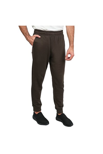 Giordano بنطال رياضي رجالي من قماش تيري فرنسي متوسط ​​الارتفاع بقصة ضيقة