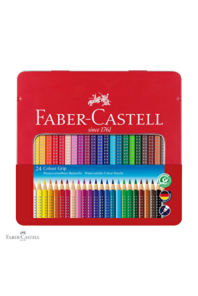 Faber Castell Set de 24 creioane colorate acuarelabile Faber-Castell Grip 200...
