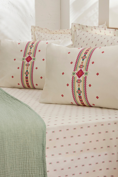 Karaca Home Elvra 100% Cotton Nish Set Double Pique Set Multicolor