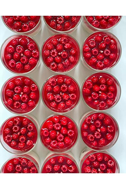 VelasCandleStudio Raspberry Cup- %100 Soya Doğal Çilek Kokulu