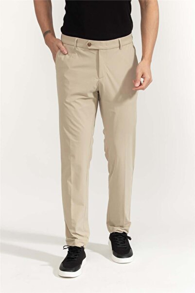 BOSS P-Genius-EW-WG-253F Erkek Chino Pantolon Bej