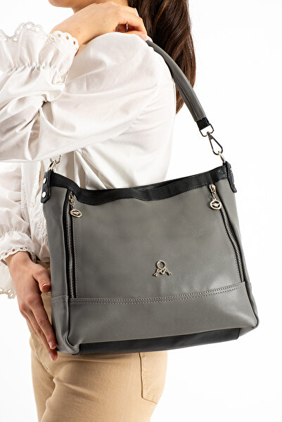 MEGA ÇANTA Women's Shoulder and Crossbody Bag with 5 Compartments, Large Volu...