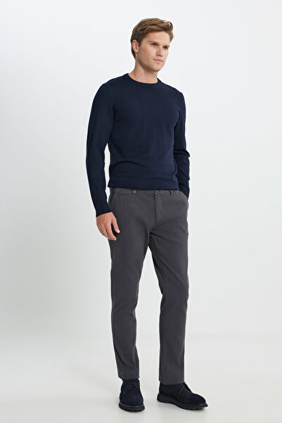 ALTINYILDIZ CLASSICS Ανδρικό παντελόνι από βαμβάκι ανθρακί, στενής εφαρμογής,...