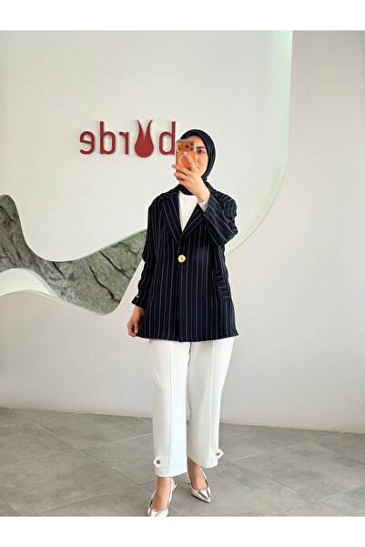 Armine Trend Blazer Ceketli Takım 26YT643 Lacivert