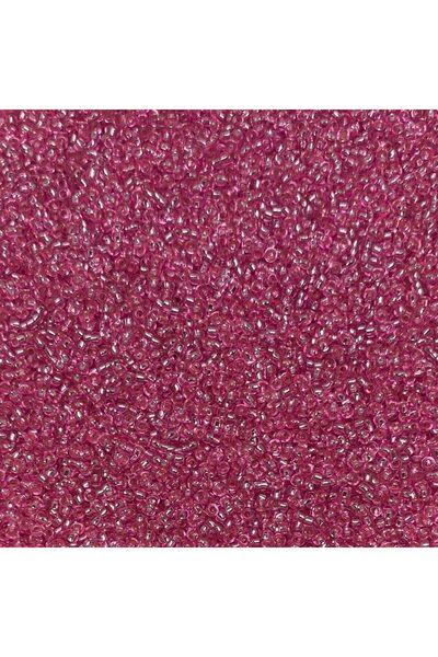 Bi hızlı 11/0 Cam Kum Boncuk Çekoslovakya Boncuğu 2 mm 40 gram Şeffaf Pembe