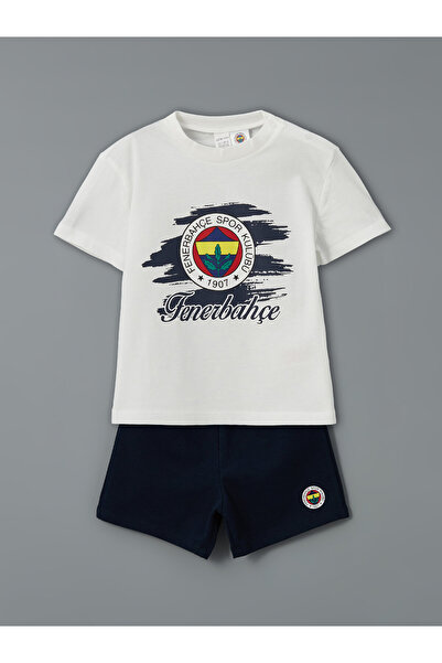LC Waikiki Set de pantaloni scurți pentru bebeluși băieți cu imprimeu Fenerbahçe