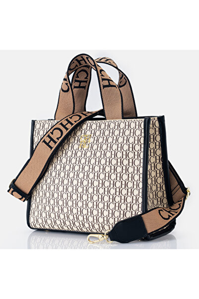 Carolina Herrera CHCH Embossed Letter Commuter Bag A Large-Capacity Tote That...